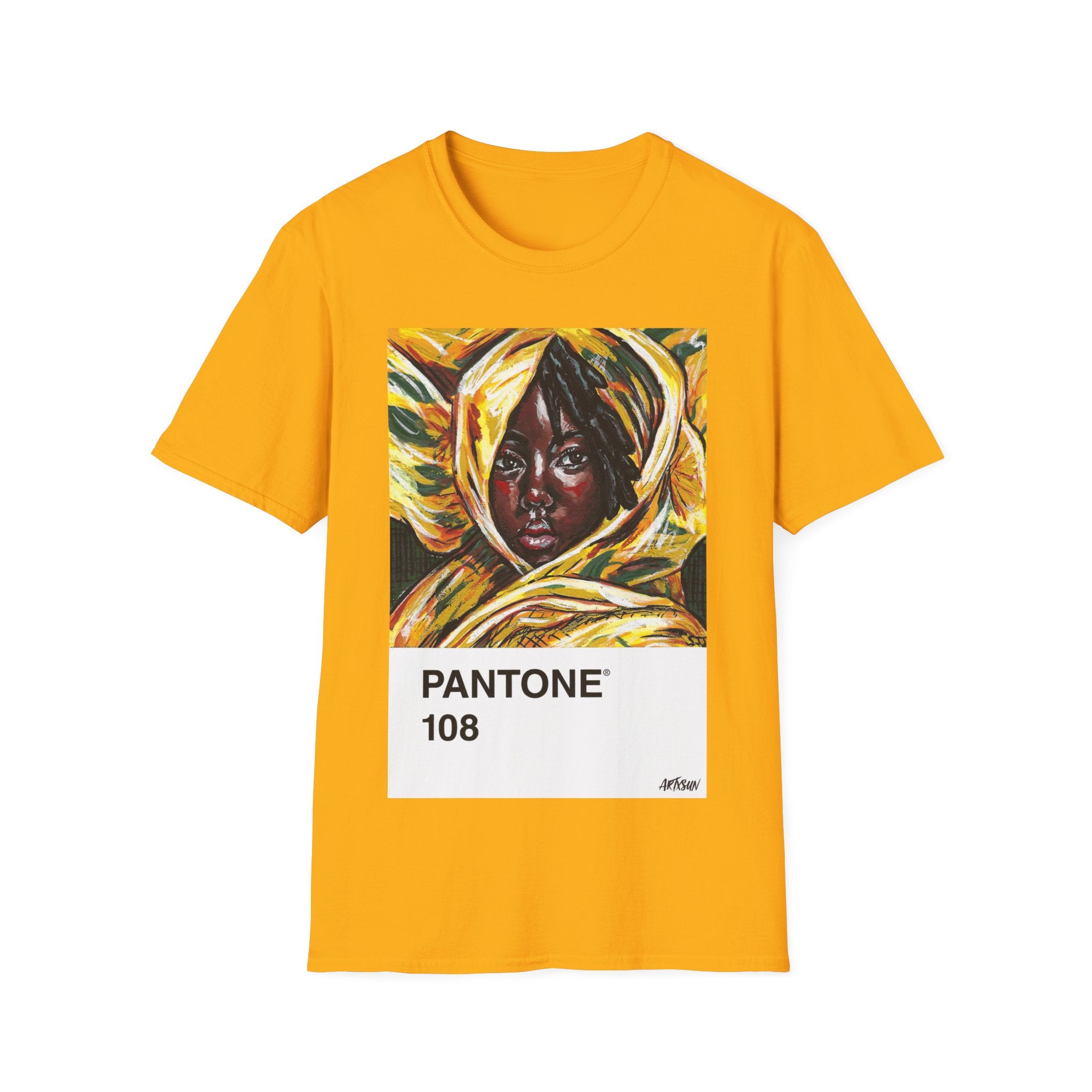 Pantone 9 Yellow Short Sleeve Shirt