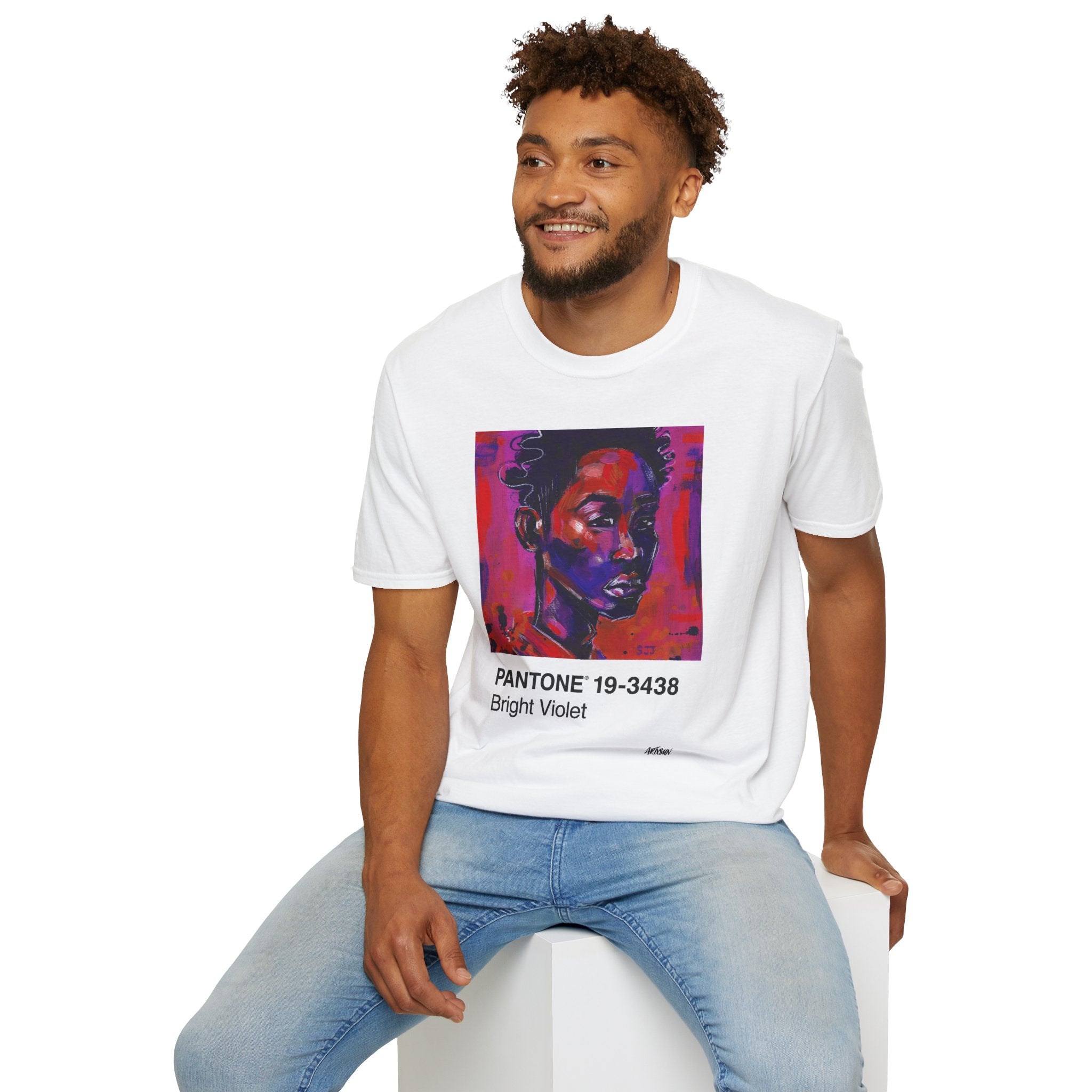 Pantone 11 Magenta Man Short Sleeve Shirt