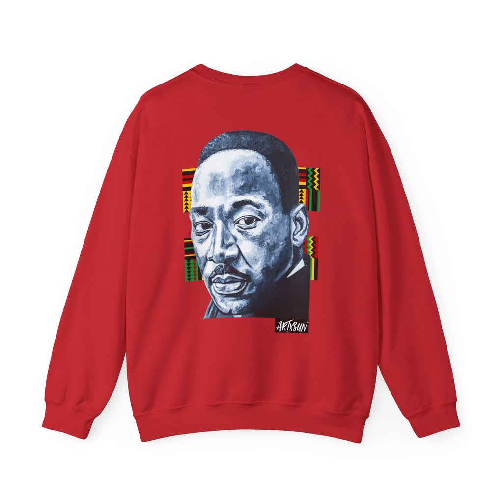 MLK Sweatshirt with Art on Back