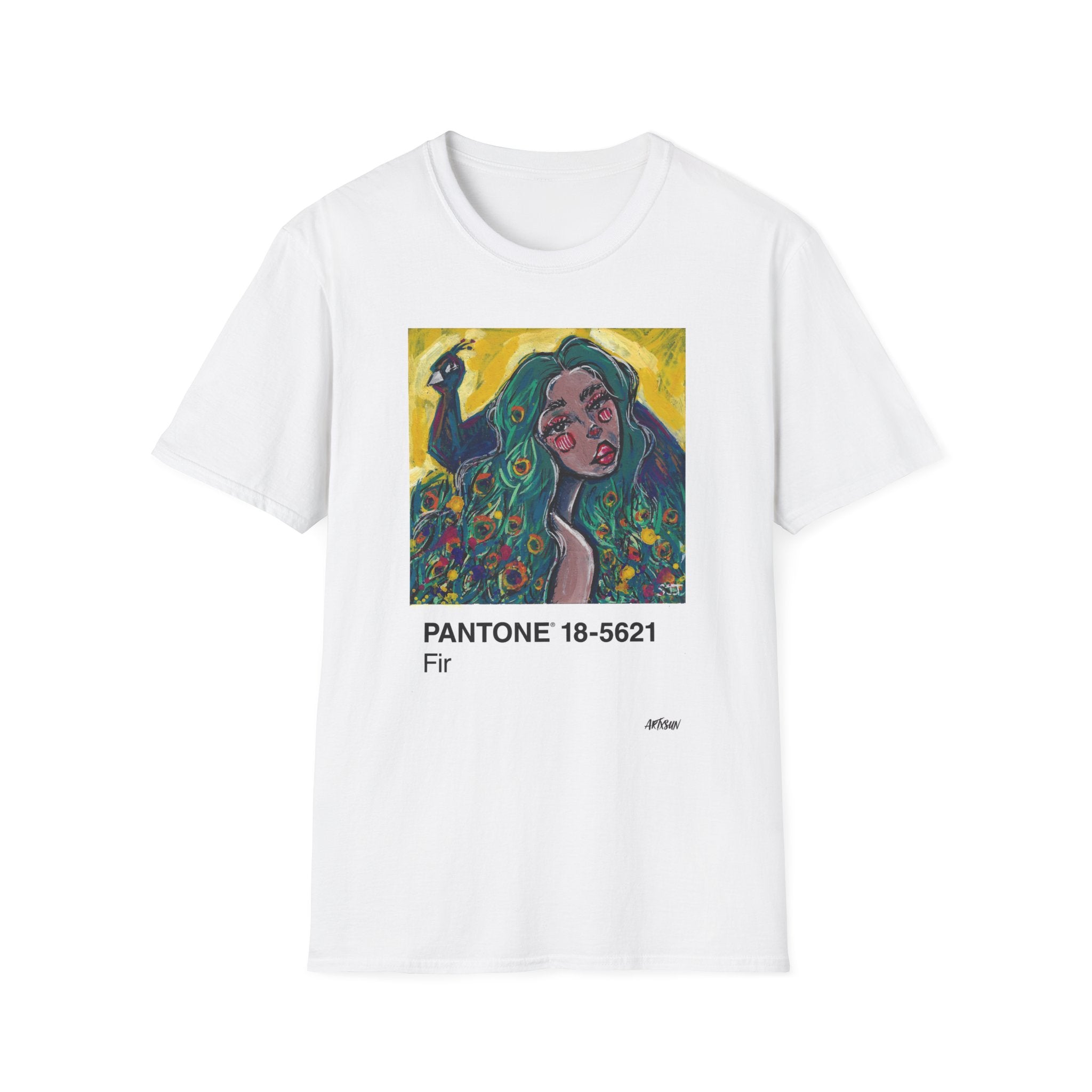 Pantone 6 Peacock Short Sleeve Shirt