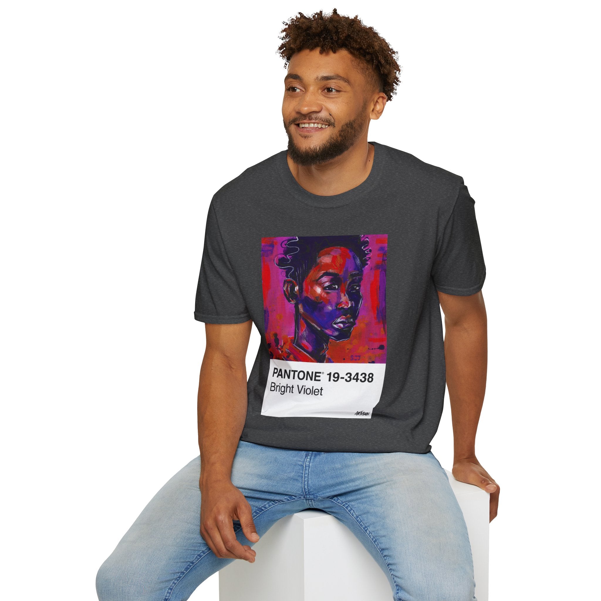 Pantone 11 Magenta Man Short Sleeve Shirt