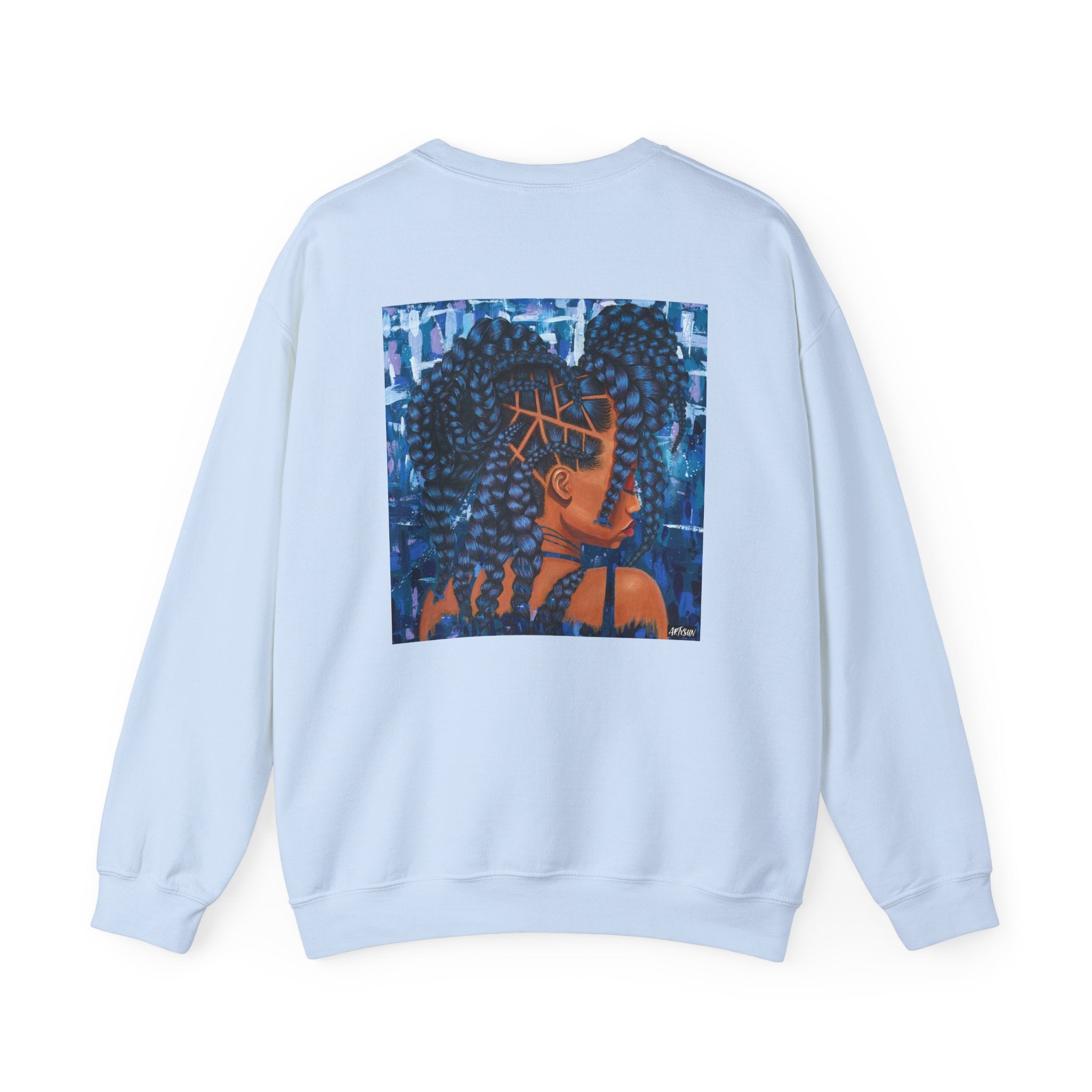 Braided Maximalism Sweatshirt with Art on Back