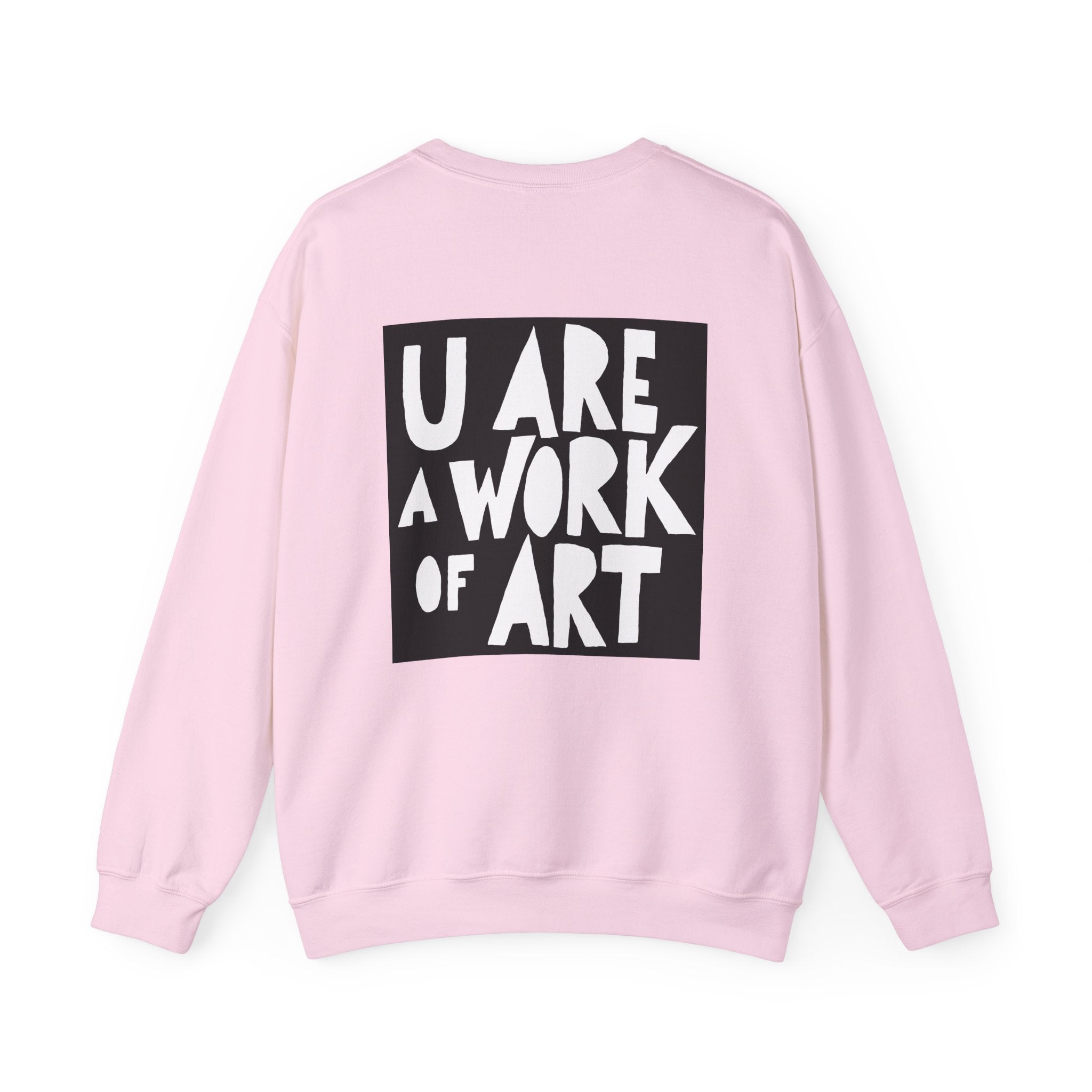 Work of Art Sweatshirt with Art on Back