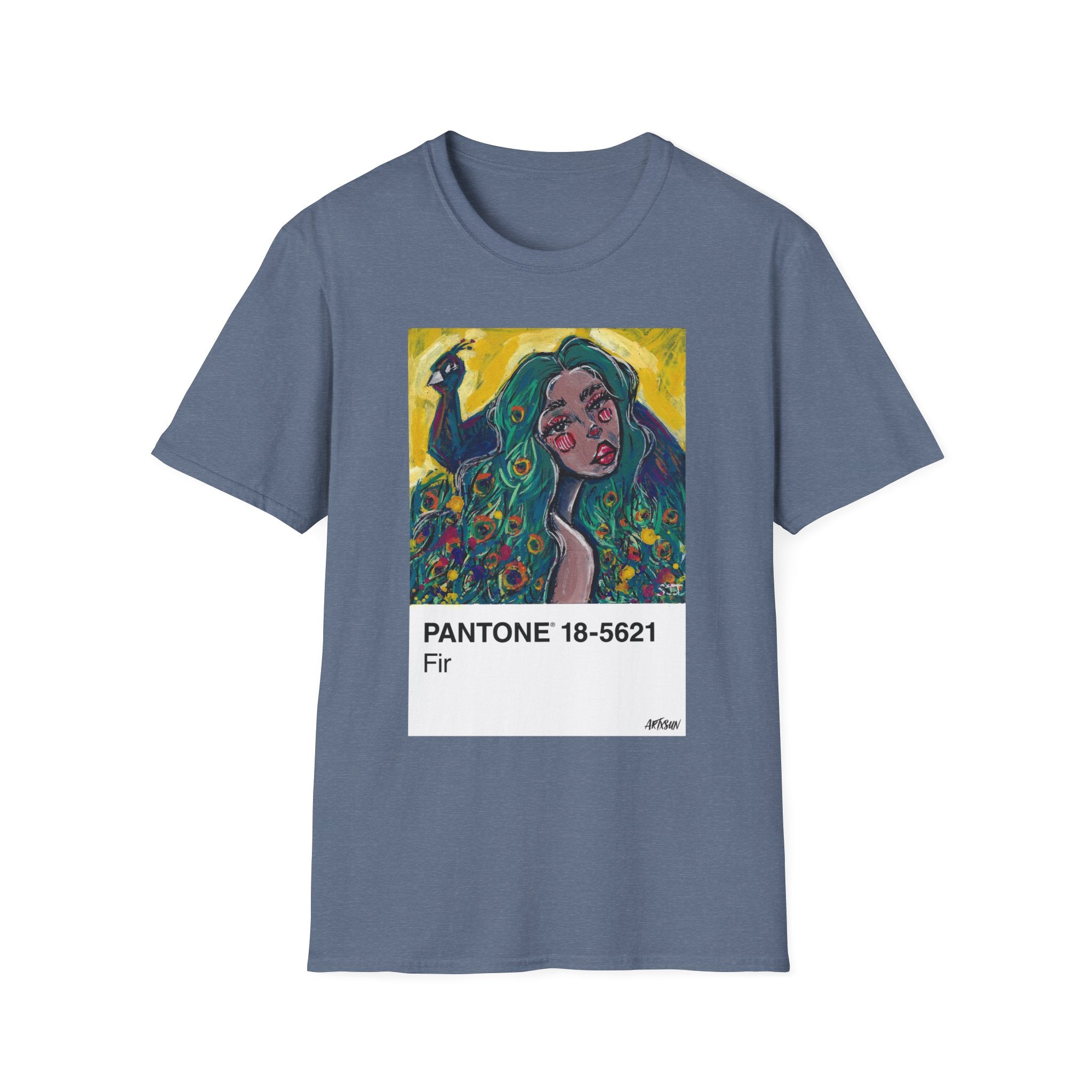 Pantone 6 Peacock Short Sleeve Shirt