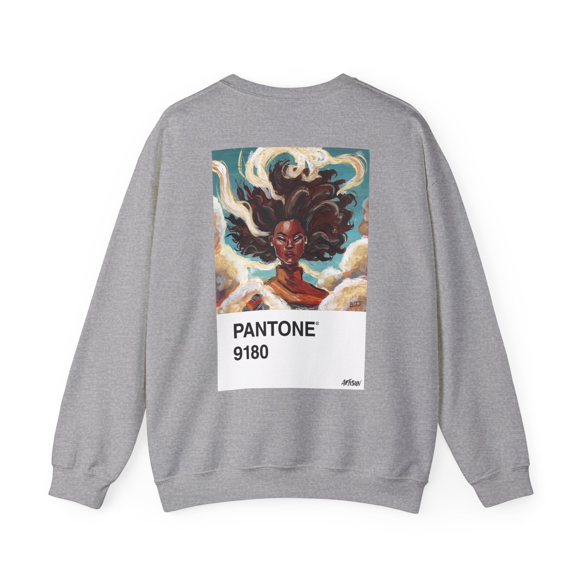 Pantone 3 Air Sweatshirt with Art on Back