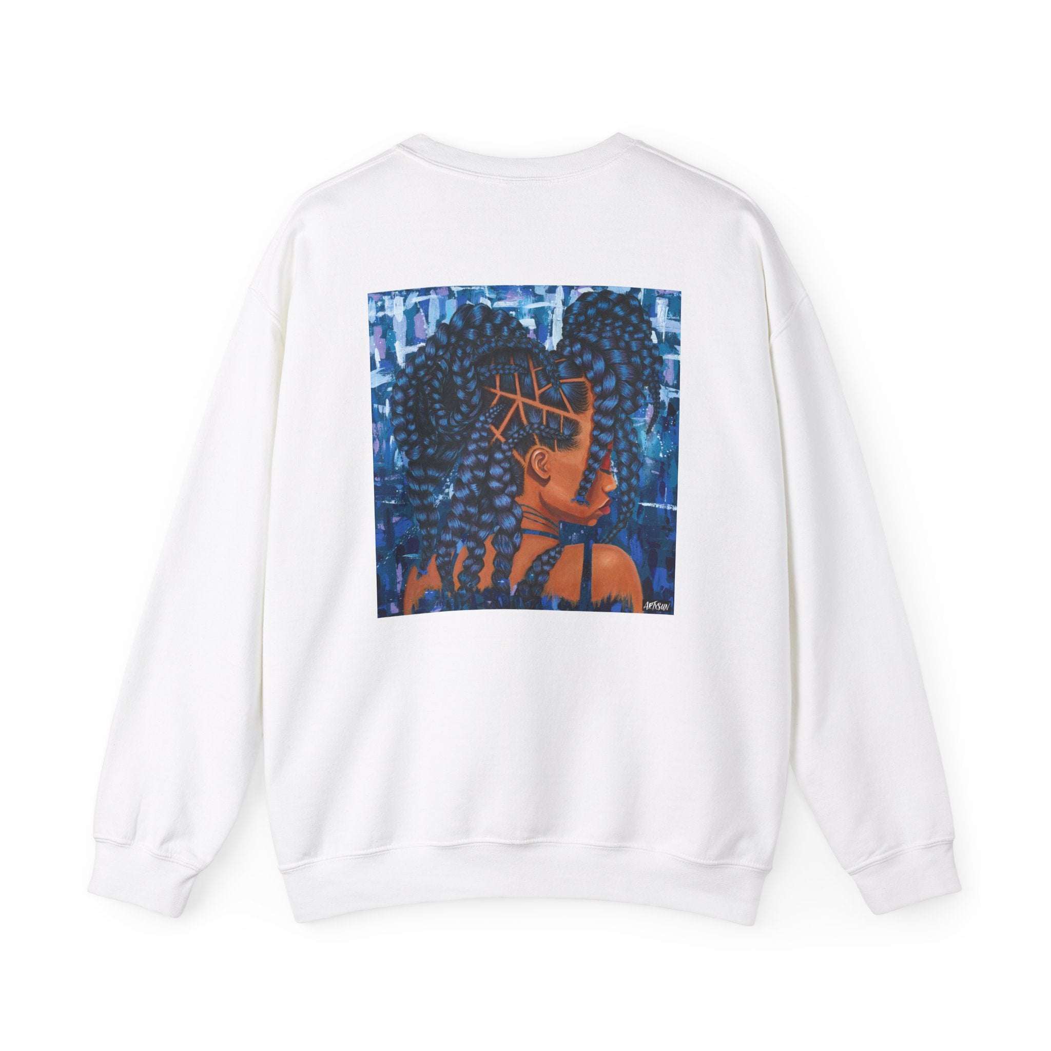 Braided Maximalism Sweatshirt with Art on Back