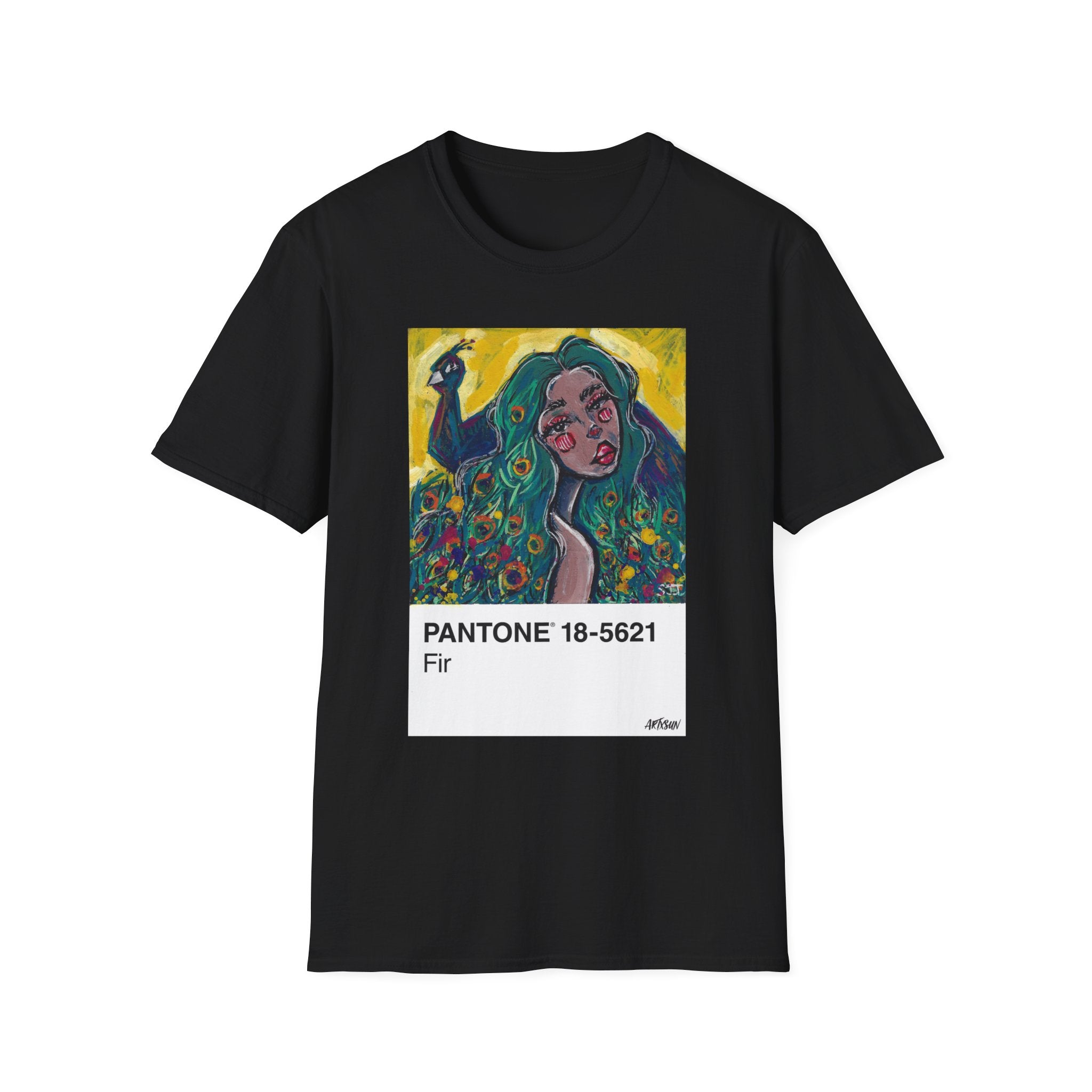 Pantone 6 Peacock Short Sleeve Shirt