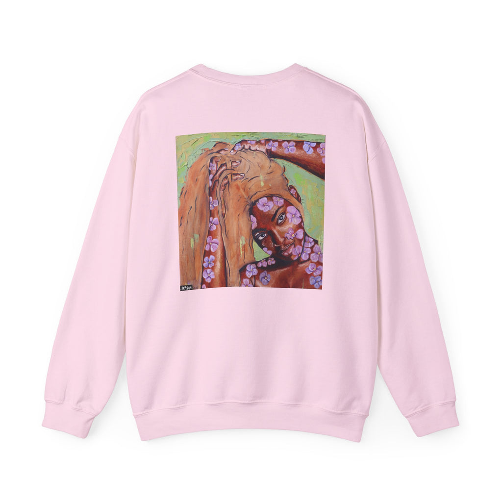In Bloom Sweatshirt with Art on Back