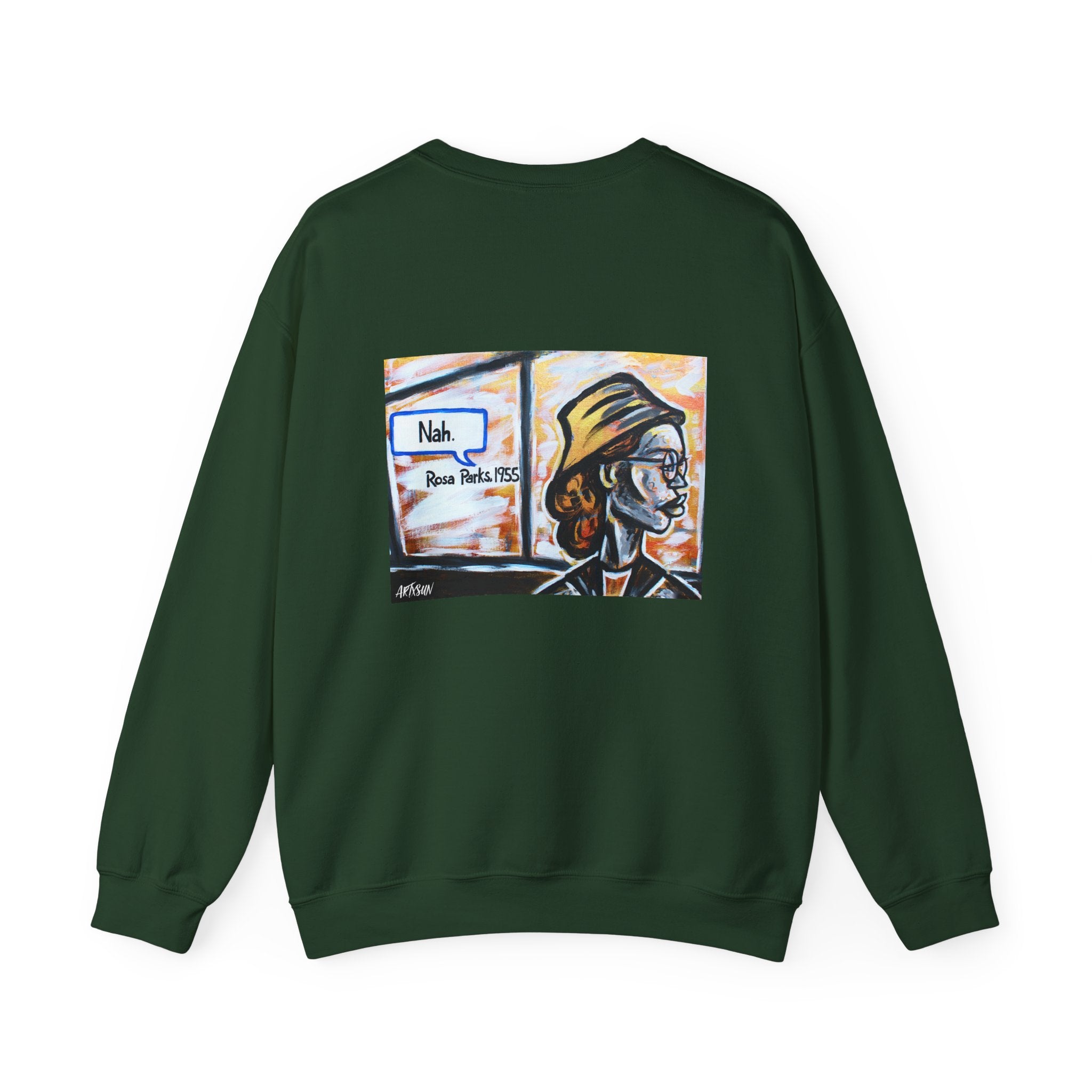 Heroic History Sweatshirt with Art on Back