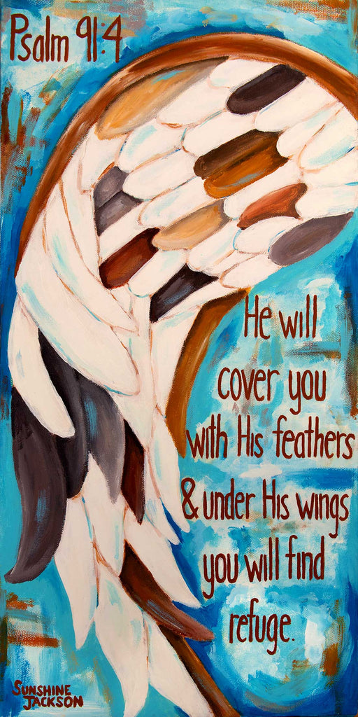 Under His Wings Canvas Print