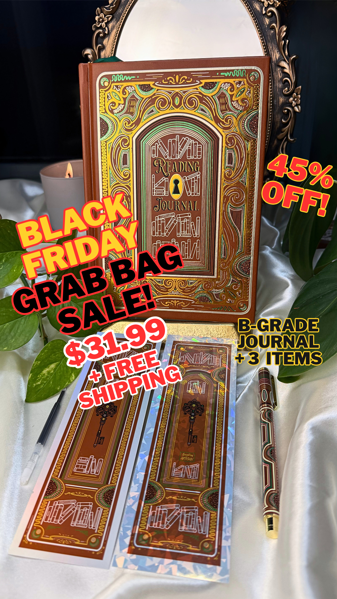 BLACK FRIDAY MYSTERY GRAB BAG (B-Grade Reading Journal + Extras)