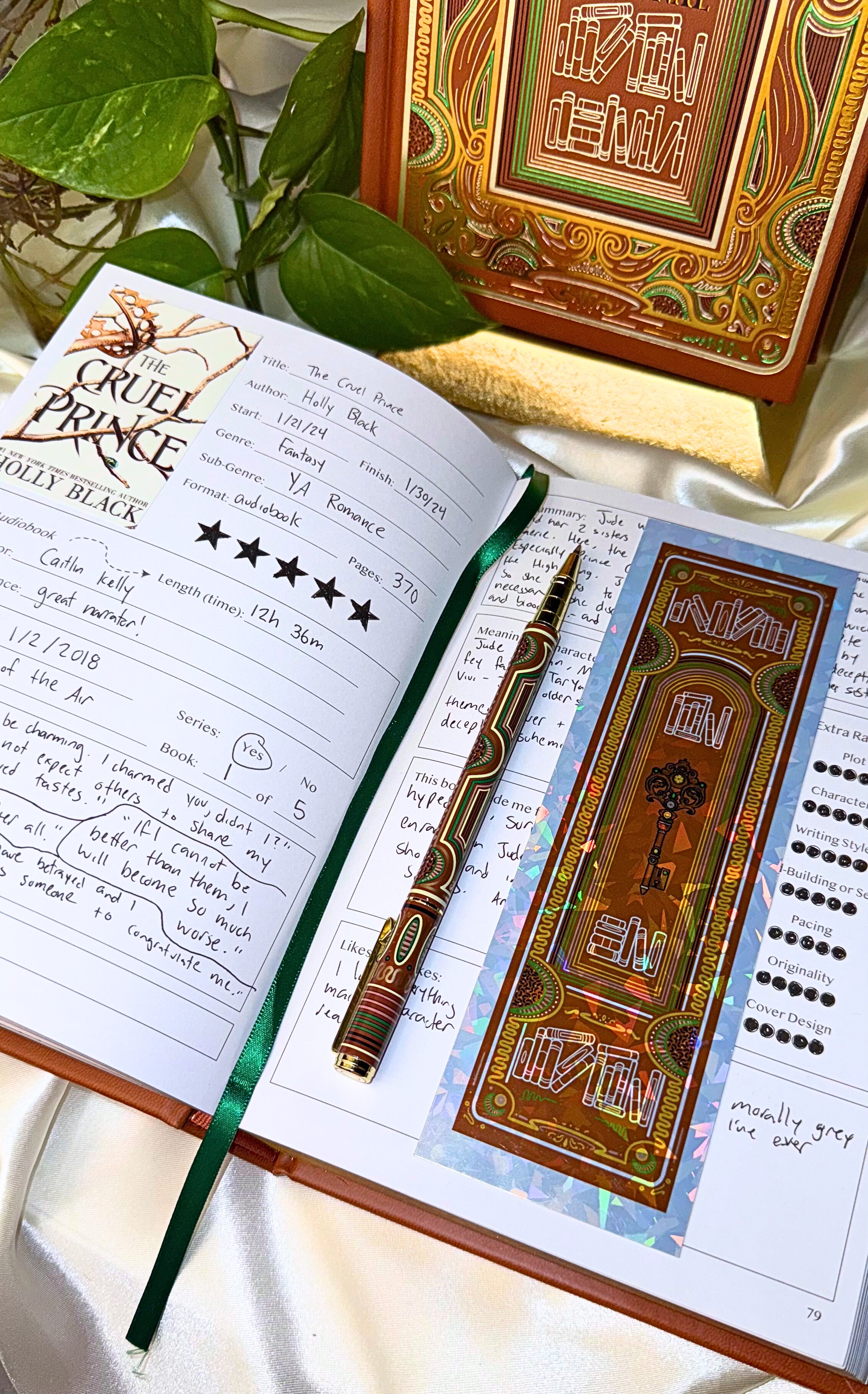 Cinnamon Brown Holographic Bookmark
