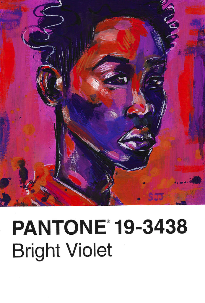 Pantone 11 Magenta Man Canvas Print