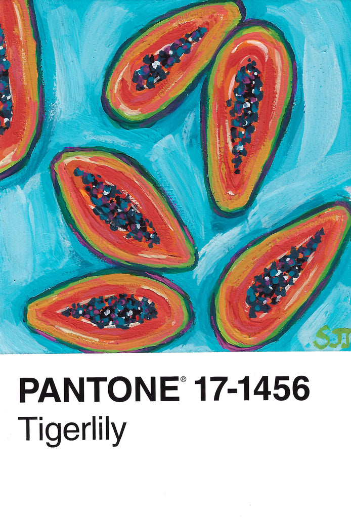 Pantone 16 Papayas Canvas Print