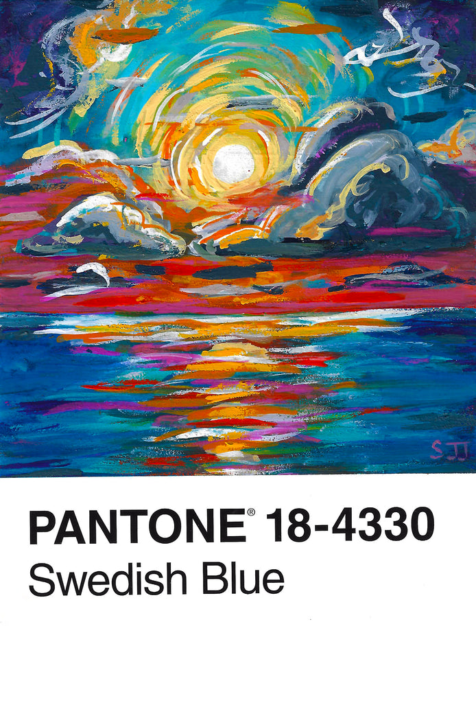 Pantone 18 Sunset Canvas Print