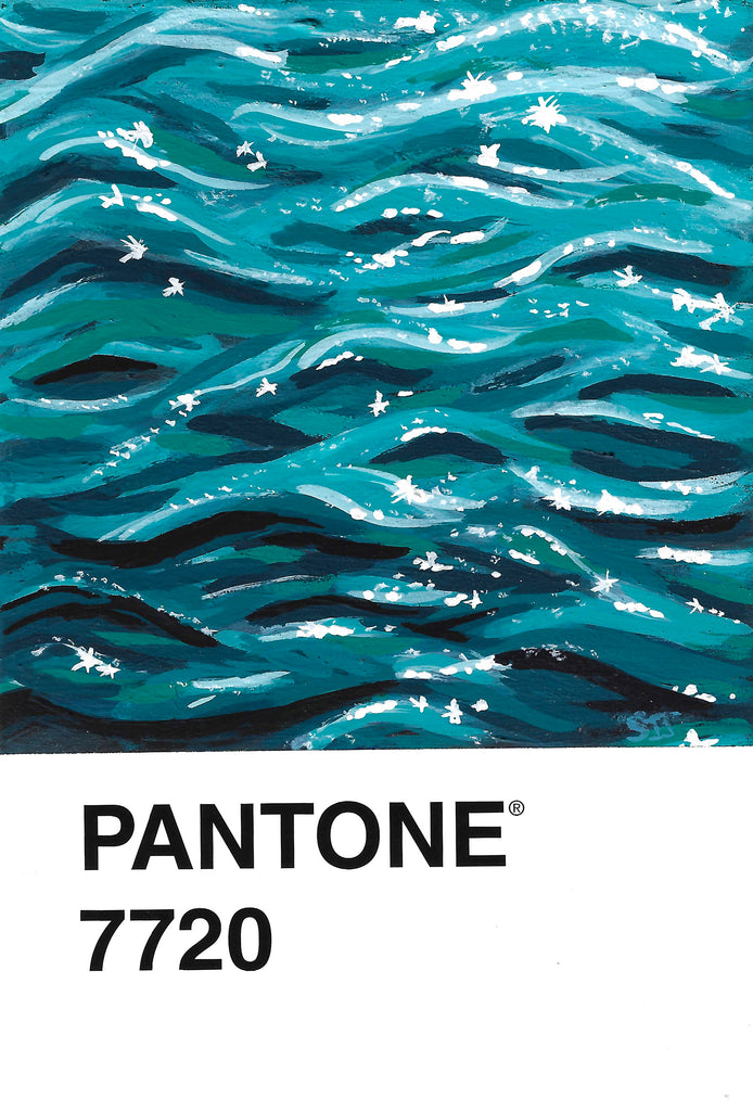 Pantone 17 Ocean Canvas Print