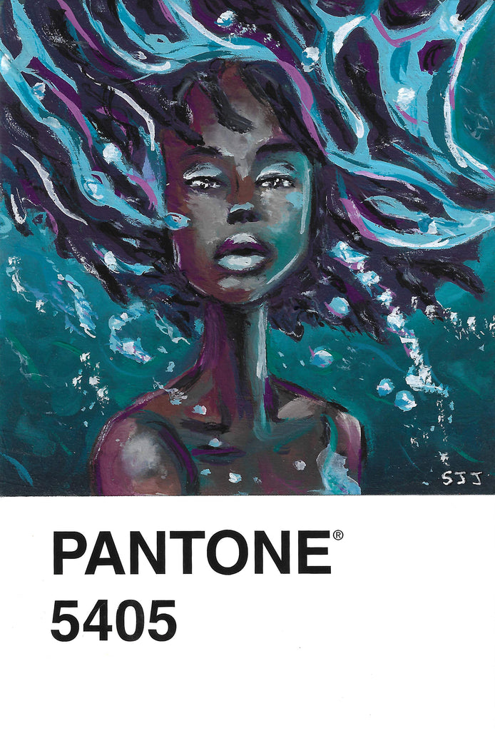Pantone 1 Water Canvas Print