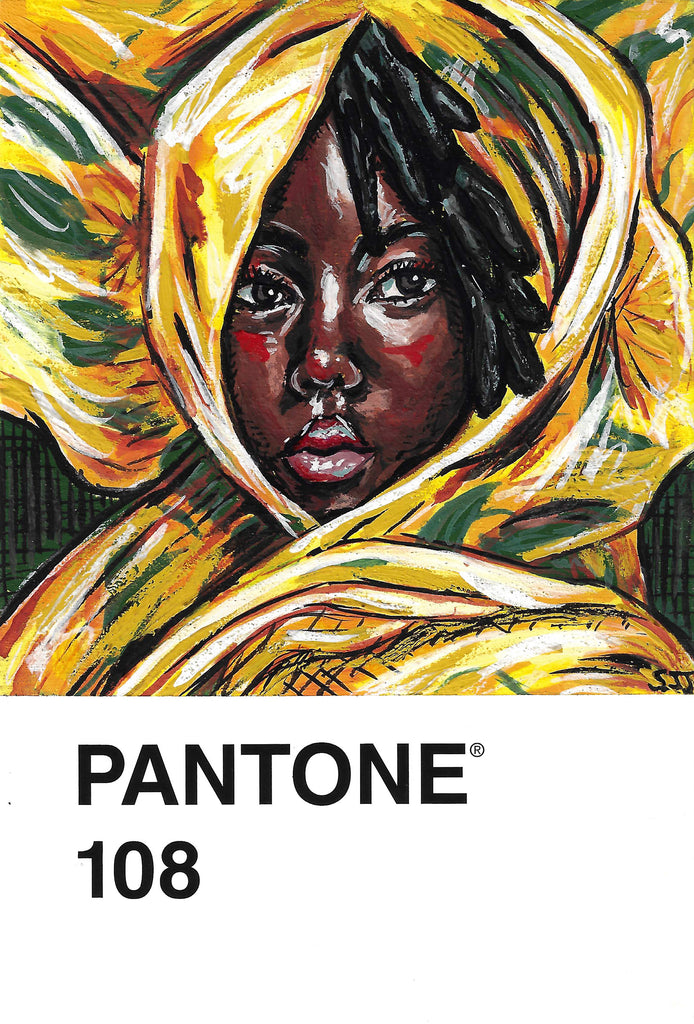 Pantone 9 Yellow Canvas Print