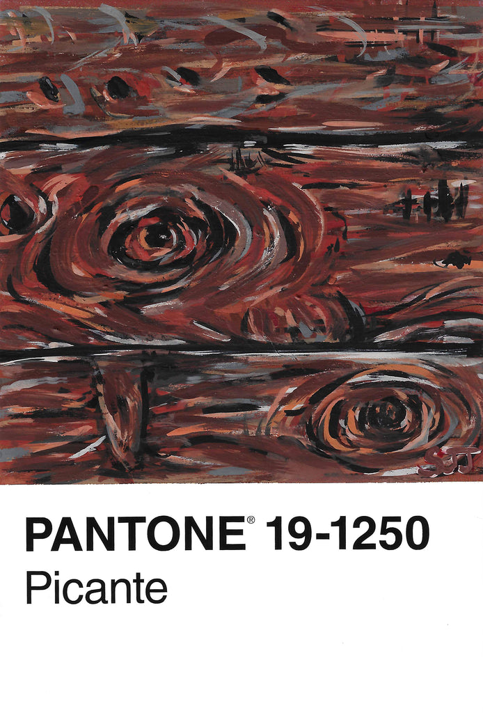 Pantone 20 Mahogany Fine Art Print