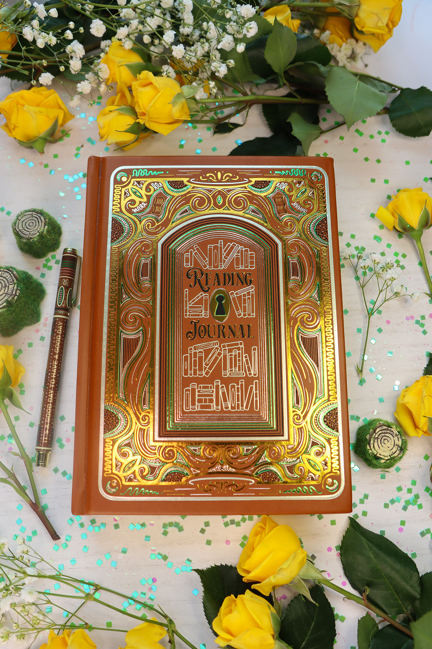 Cinnamon Brown Reading Journal