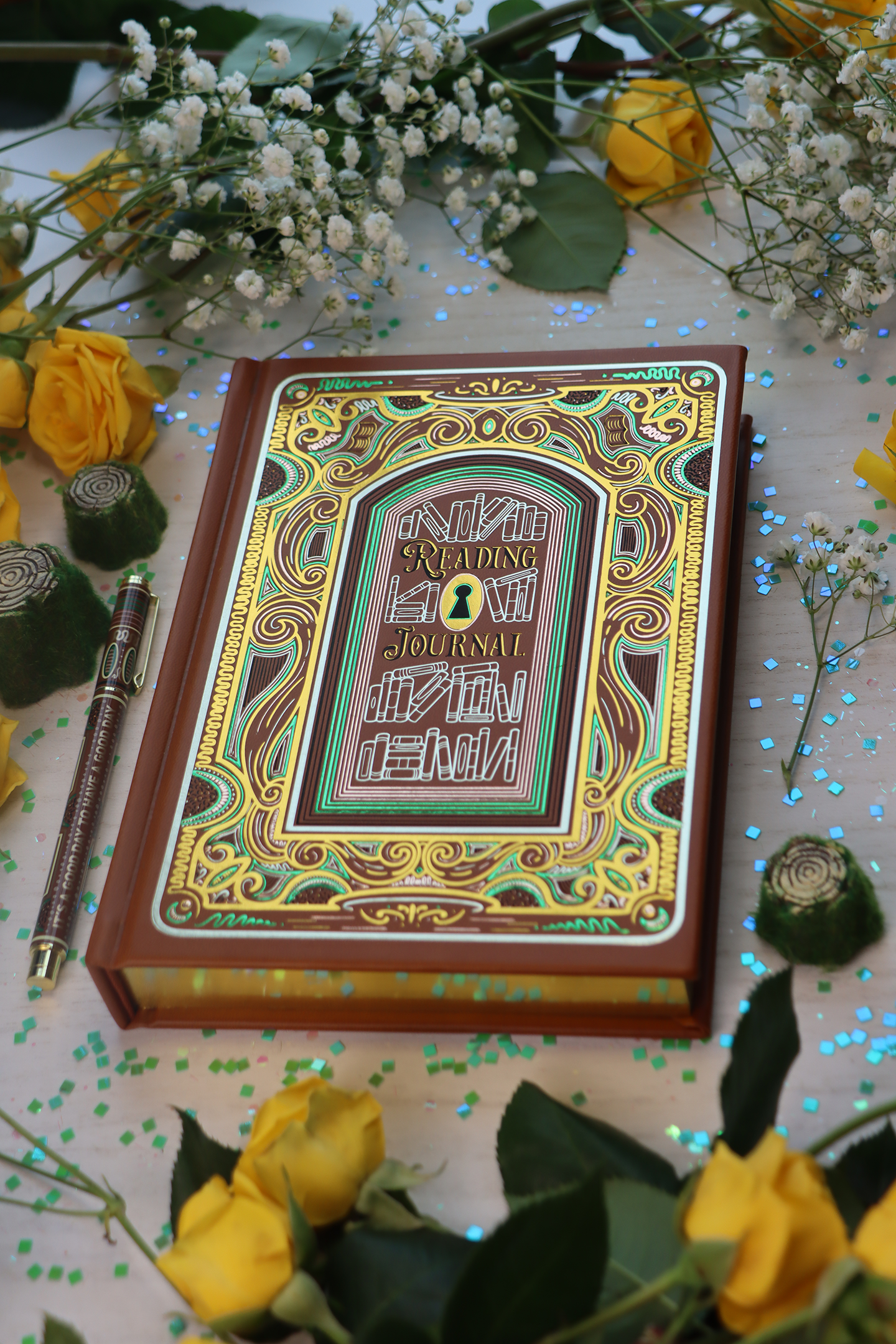 Cinnamon Brown Reading Journal