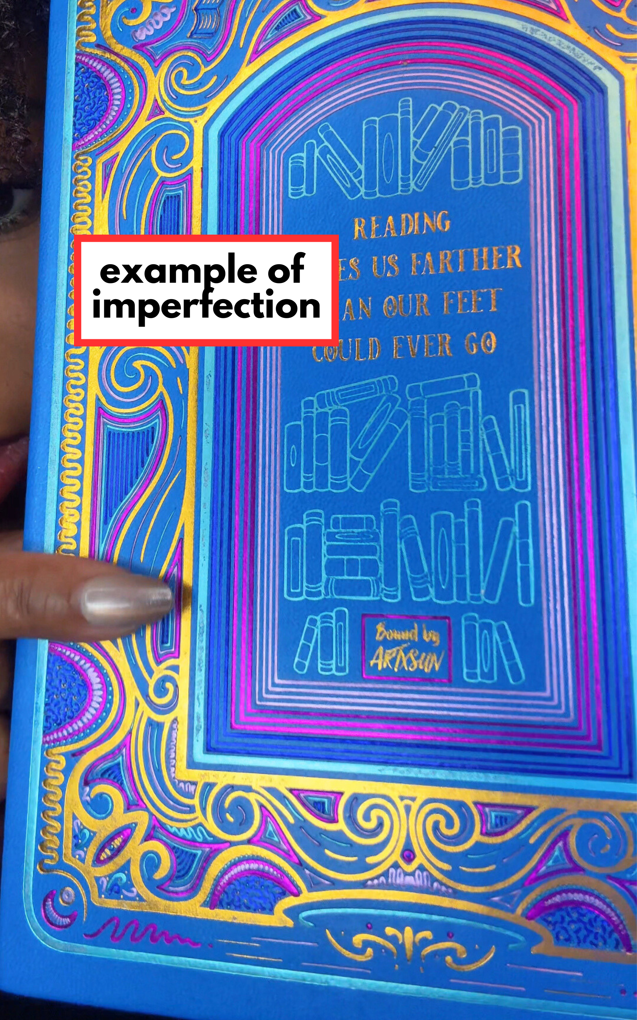 B-Grade Cerulean Blue Reading Journal