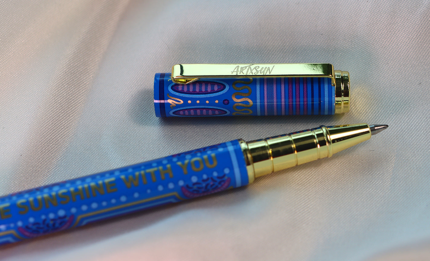 Cerulean Blue Refillable Ballpoint Pen