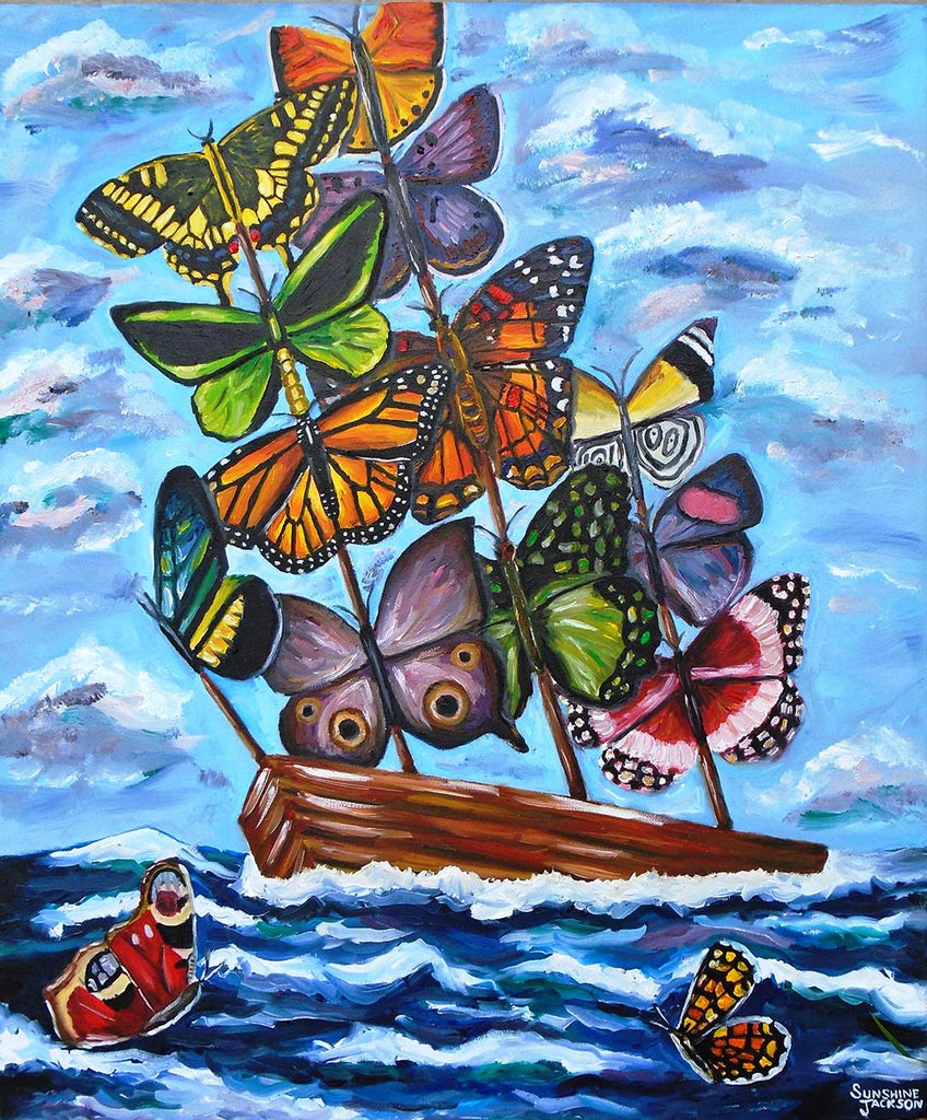 Butterfly Sails Fine Art Print