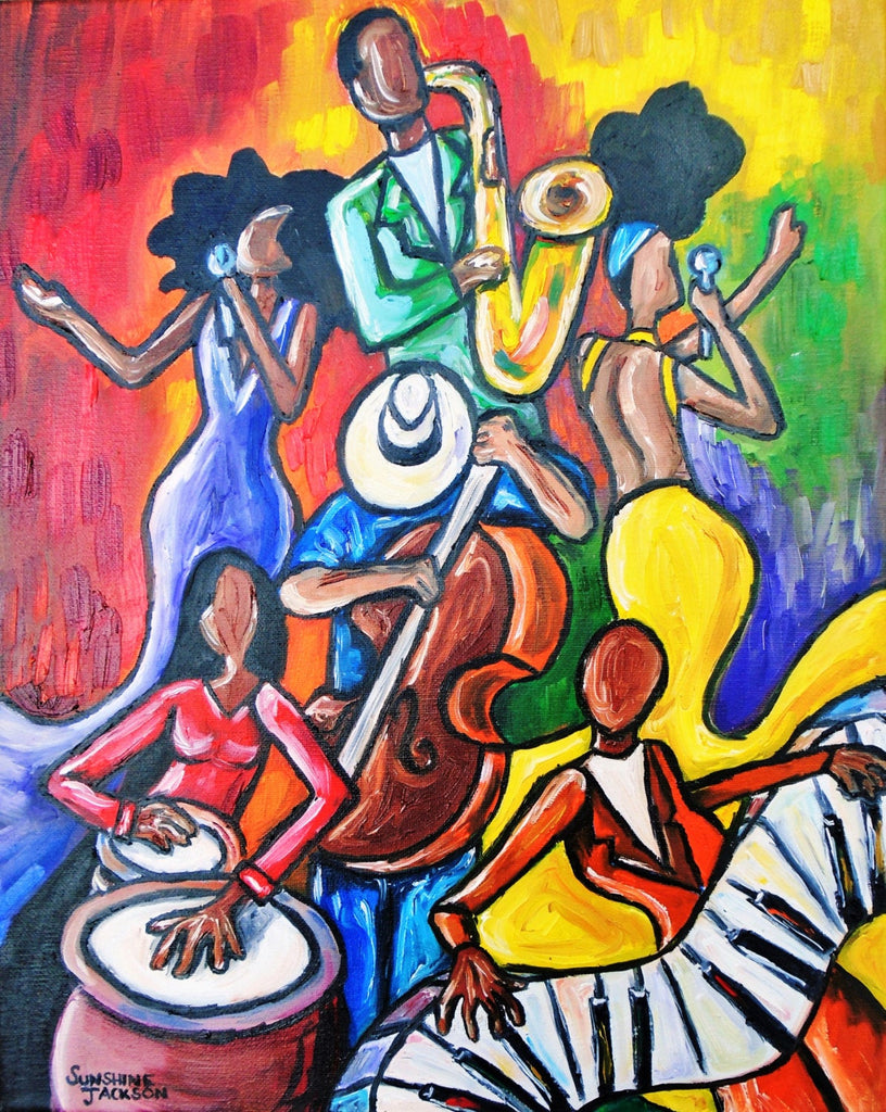 Vibrant Jazz Canvas Print